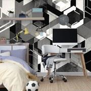 Тапет – Геометрия в черно-бяло
