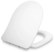 Blumfeldt Aliano, тоалетна седалка, D-образна форма, автоматично сгъване, антибактериално, бяла