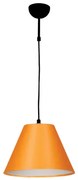 Пендел ТУИСТ, ø300, черен, абажур Шинц Оранж, 1xE27
