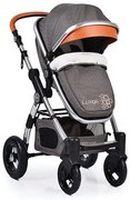Комбинирана бебешка количка Luxor CANGAROO - сива