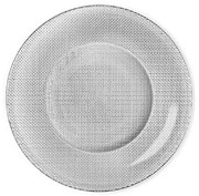 Bormioli Rocco - Стъклено плато за сервиране ф31см SILVER(4.50012)INCA METALIC