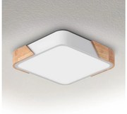 Brilagi - LED плафон PILANA LED/24W/230V дъб/бяло 32x32 cm