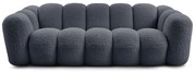 Тъмносив диван от прежда с примки от букле 232 cm Hippolyte – Bobochic Paris