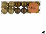 Christmas Balls Set Зелен Пластмаса (3 x 4 x 3 cm) (12 броя)