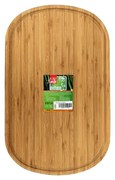 Бамбукова дъска овална 29x47x1,9см (B3066)