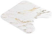 Бял/златист килим за баня 45x45 cm Aquamarbre – douceur d'intérieur