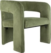 Зелено кресло от рипсено кадифе Vigor – Leitmotiv