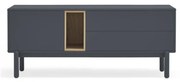 Тъмно сива ТВ масичка 140x56 cm Corvo - Teulat
