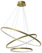 LED Пендел HOOP LED/93W/230V Ø 80 см 4000K златист