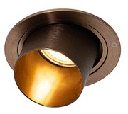 Модерен вграден прожектор тъмно бронзов кръгъл наклонен - Installa