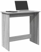 860459 vidaXL Бюро, сив сонома, 80x40x75 см, инженерно дърво