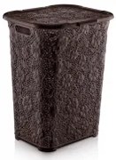 Пластмасов кош за дрехи "MOTIF" 50л кафяв DUNYA-(05017)