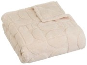 Бежово одеяло от микроплюш 130x160 cm Mid Century – Casa Selección