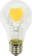 LED лампа винтидж Α60 Ε27 2W Heart