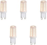 Комплект от 5 димируеми G9 LED крушки Опал 1.2W 100lm 2200K