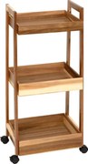 Кухненска количка 5five, Акация, 3 нива, 40x31x85 cm