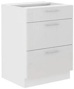 Подов шкаф Lyona 60 D 3S BB-Leuko