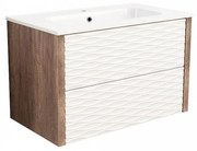 Конзолен PVC шкаф ICP 8043, Inter Ceramic, с умивалник, 80x45.3x50см