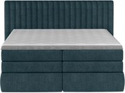 Тапицирано легло Melantha С матрак и протекор-140 x 200-Petrol