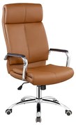 Директорски стол GRAND MOCHA, Tilt механизъм, Лумбарна опора, До 120 кг, Кафяв