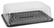 Horecano - Пластмасова кутия за торта за еднократна употреба 38x28,8xh11,5см BAKERY-(HC-981893) (232202)