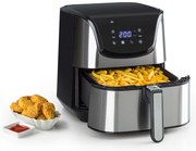 Klarstein AeroVital Deluxe, фритюрник с горещ въздух, 1700 W, 5,4 литра, неръждаема стомана