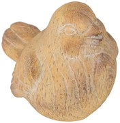 Декоративна фигура atmosphera Birdy, Смола, Бежов, 14 cm