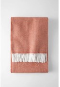 Одеяло в цвят теракота със съдържание на памук , 140 x 180 cm Skyline - Euromant