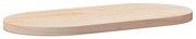 824350 vidaXL Плот за маса 80x40x2,5 см, масивна дървесина, бор, овален
