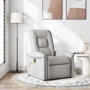 4015635 vidaXL Масажен стол за лежанка Cloud Grey Fabric