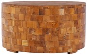 288811 vidaXL Маса за кафе, 60x60x35 см, тиково дърво масив