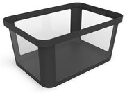 Черна пластмасова кутия за съхранение 55,5x39x26,5 cm Albris – Rotho