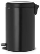 Матово черно стоманено кошче за боклук с педал 20 l NewIcon – Brabantia