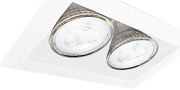 Brosline 3035 - Вградено осветително тяло CAGE 2xGU10/10W/230V бяло
