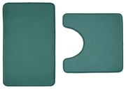 Зелени килими за баня в комплект 2 бр. WC от мемори пяна 50x80 cm Anti-Bacterial – Catherine Lansfield