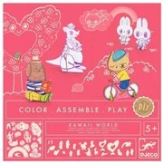 Djeco - Комплект оцвети, и играй Kawaii world DJ08007