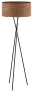 Eglo 33705 - Подова лампа CANNAFESCA 1xE27/60W/230V кафява/черна