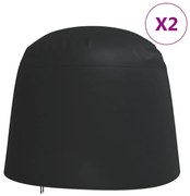 3203391 vidaXL Калъфи двоен стол-яйце 2 бр Ø 230x200 см 420D плат Оксфорд плат