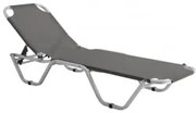Шезлонг - 5 позиции - Сив