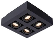 Lucide 09119/21/30 - LED Спот XIRAX 4xGU10/5W/230V черен