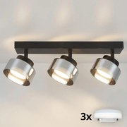 Brilagi - LED Точково осветително тяло AURA LUX 3xGX53/30W/230V черно/опушено