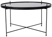 Черна кръгла маса за кафе ø 70 cm Venezia - House Nordic