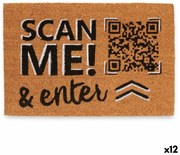 Изтривалка за Врата Scan Me! Естествен 60 x 1 x 40 cm (12 броя)