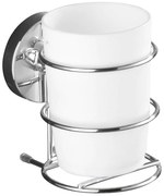 WENKO 20880100-Чаша VACUUM-LOC MILAZZO 7,5x11,5 cm лъскав хром/бял