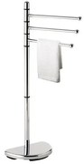 Gedy - Стойка със закачалка за кърпи HIBISCUS 90,5 см лъскав хром