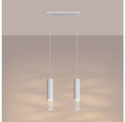 Sollux SL.1687 - Пендел LAMI 2xGU10/10W/230V бял