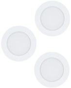 Eglo 98631 - Комплект 3x LED вградени осветителни тела FUEVA 3xLED/5W/230V