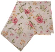 Измиваема покривка за маса със смес от лен 140x140 cm – Dakls