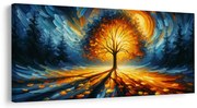 Картина на платно – Дървото на живота в магическа светлина