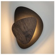 LED аплик PEDRA LED/7W/230V черен/кафяв